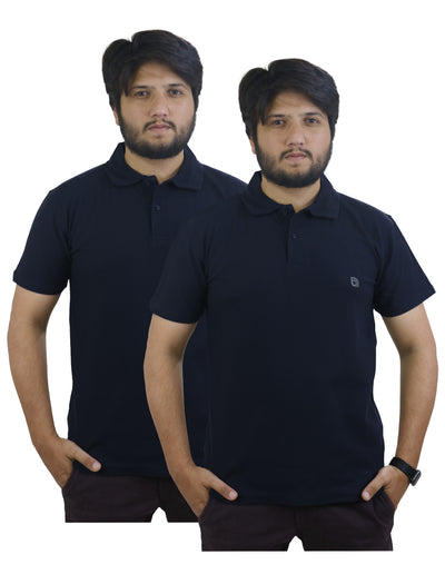 Navy polo shirt