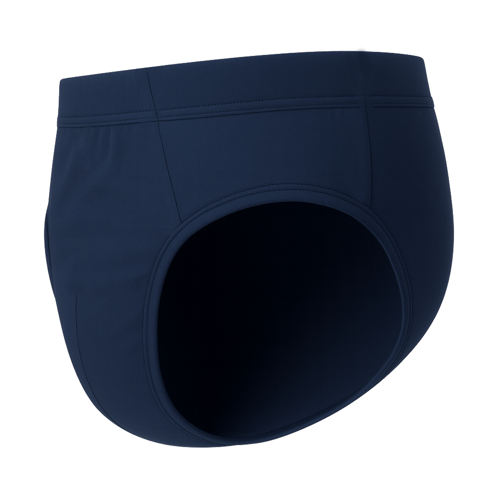 Bahob® 6 Pack Men's Underwear Briefs Ribbed Slips, Ultra Soft Sports Cotton Blend Slips Briefs
