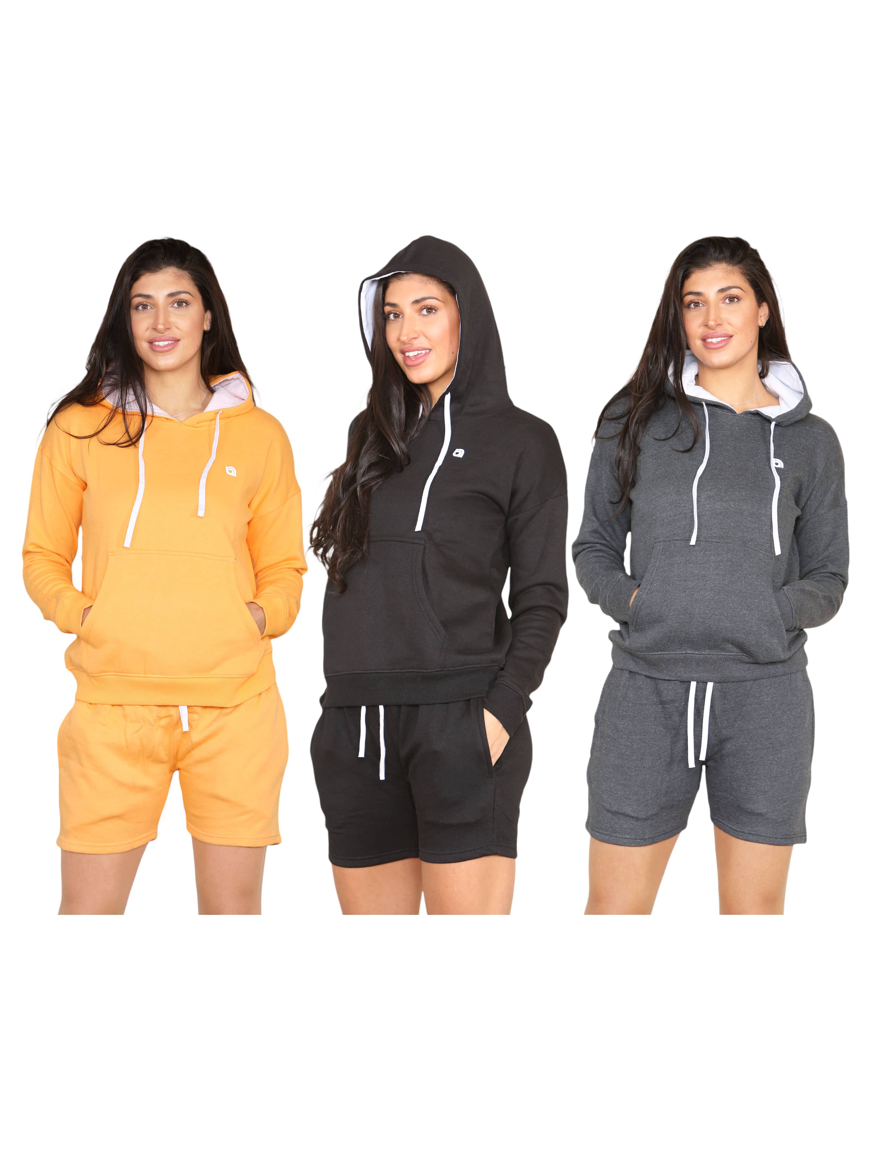 3 pack Womens shorts tracksuit