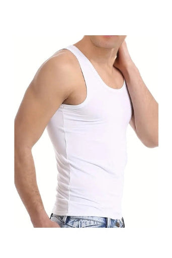 Bahob® New Men's Vest Multi Pack Lot Basic Regular Fitted Cotton Tank Top Athletic Soft Assorted Pack of 3