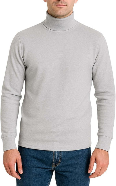 Bahob® Men's Turtleneck Slim Fit Men's Jumper Cotton Ribbed High Neck Pullover Sweater S-3XL