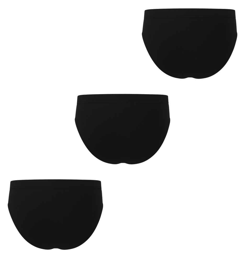 Bahob® 6 Pack Men's Underwear Briefs Ribbed Slips, Ultra Soft Sports Cotton Blend Slips Briefs