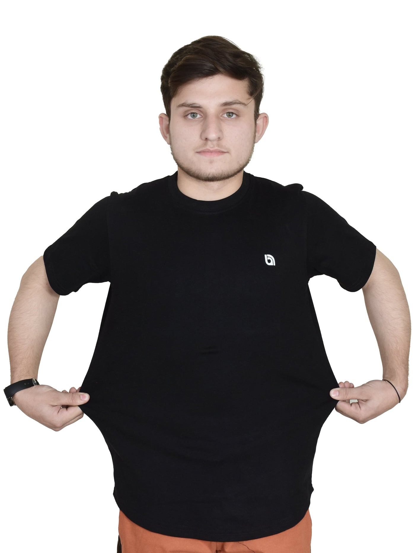 Black half sleeve t shirt