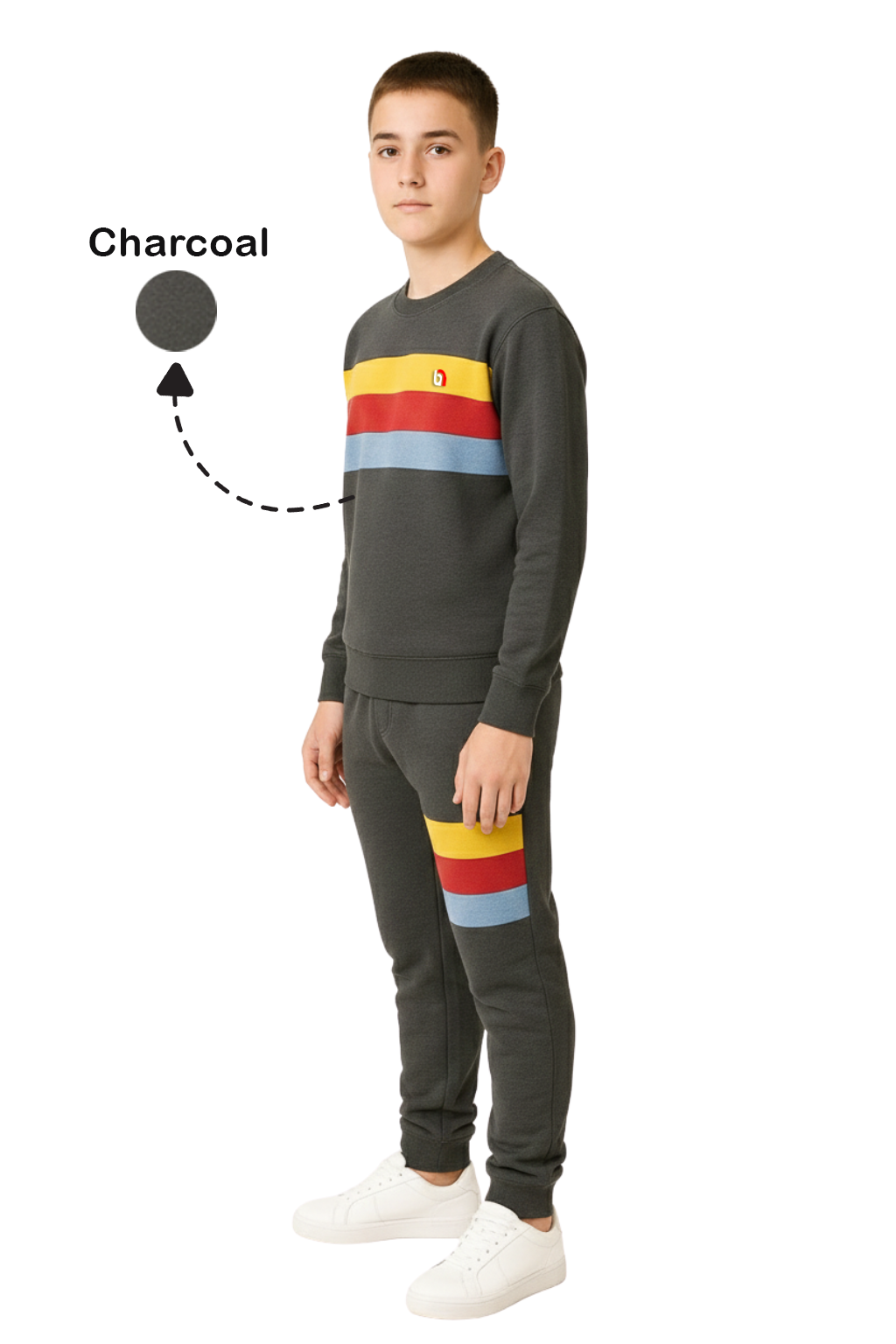 Bahob® 1 & 2 Pack Boys Girls Tracksuit, Jumper Sweatshirt and Jogger Bottoms Tracksuit Set for Kids 3-14 Years