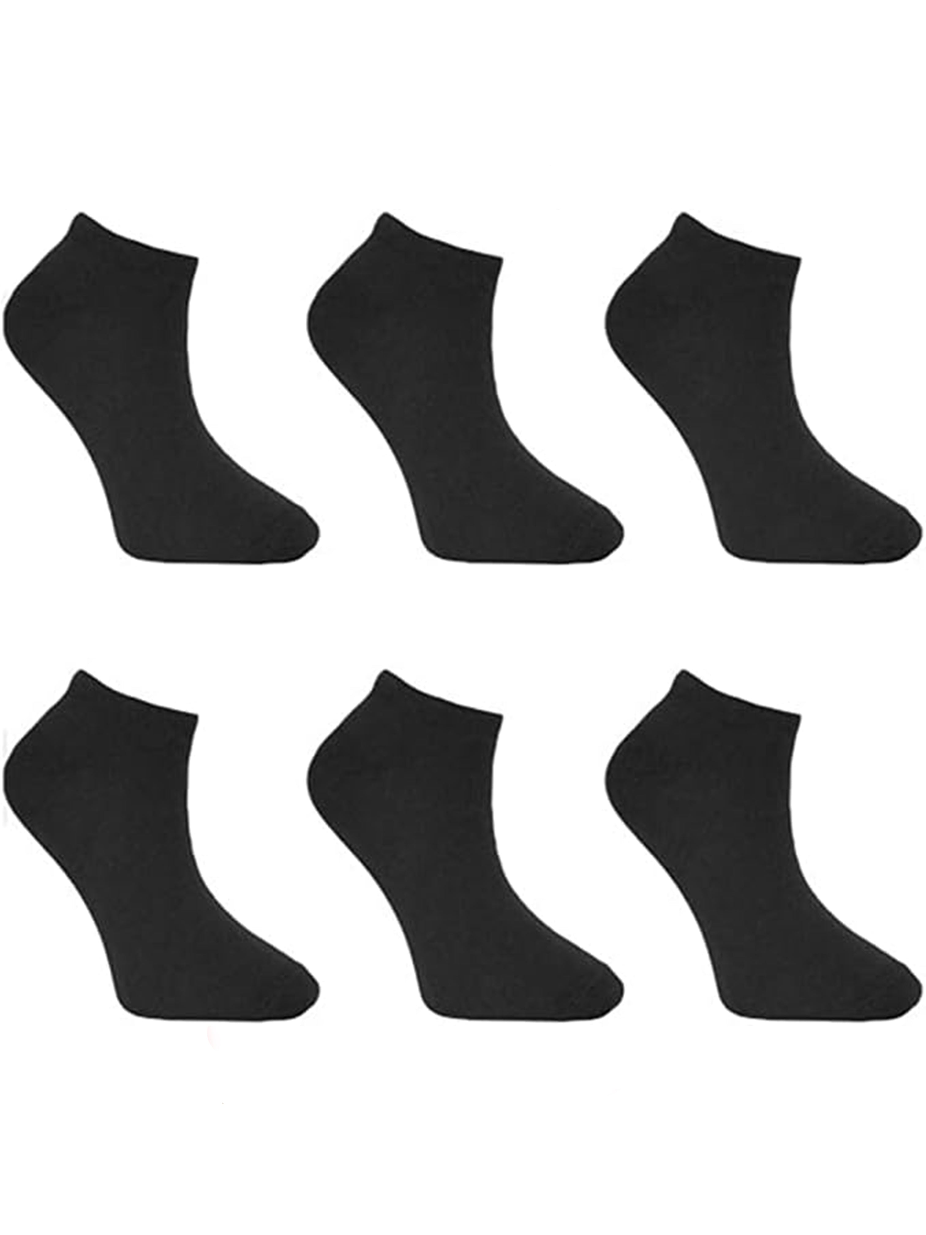 6 Pairs Men/Women Ankle Trainer, Cotton, Nonslip Socks - Bahob