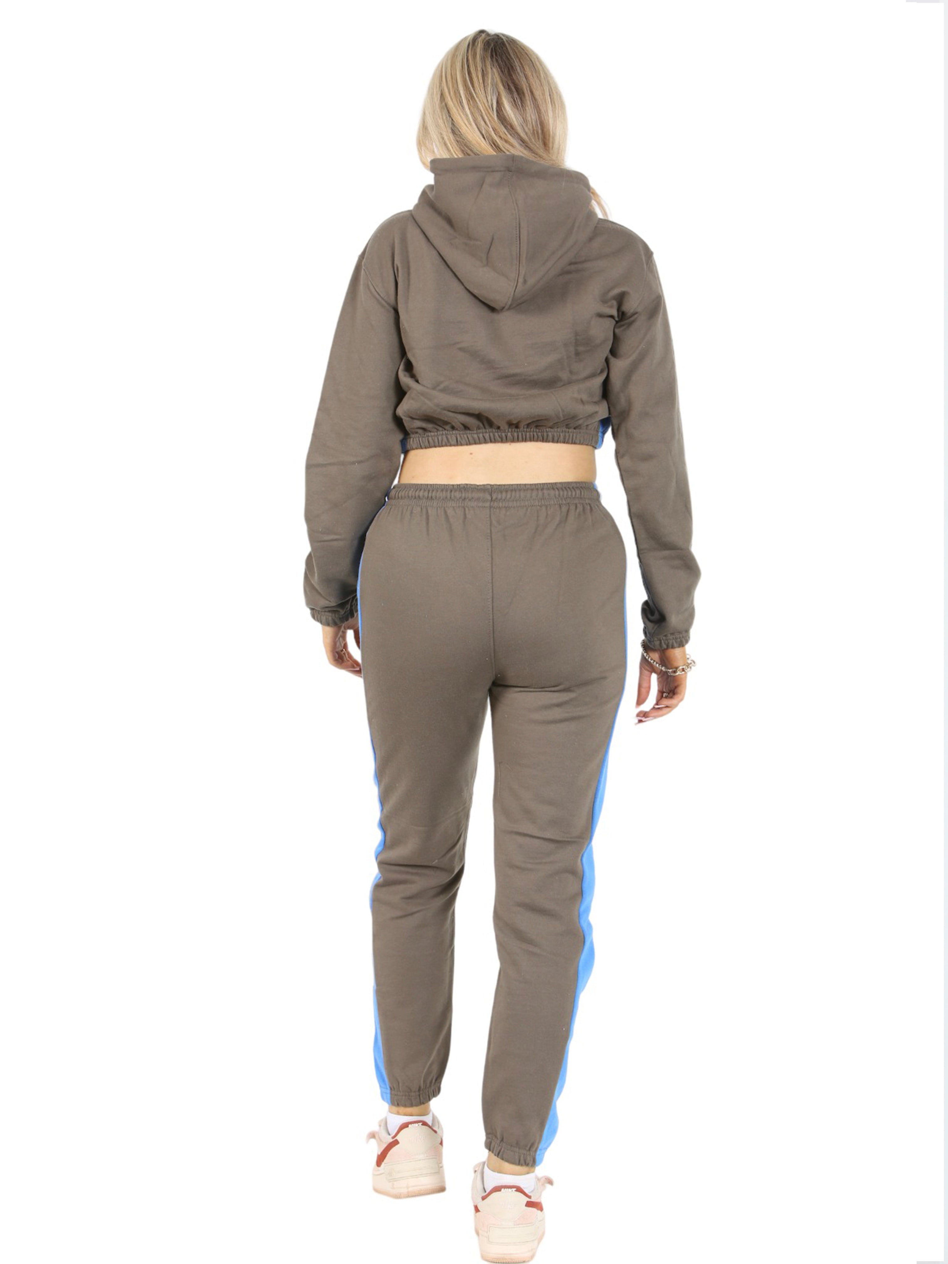 Ladies cropped cheap tracksuit