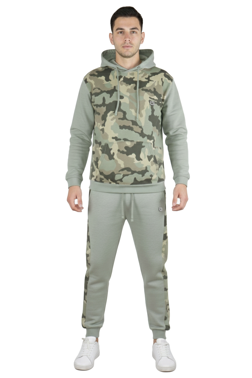 Bahob® Men's Tracksuit Set Full Sleeve Fleece Hoodie Top Jogging Bottoms Joggers