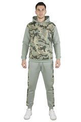 Bahob® Men's Tracksuit Set Full Sleeve Fleece Hoodie Top Jogging Bottoms Joggers