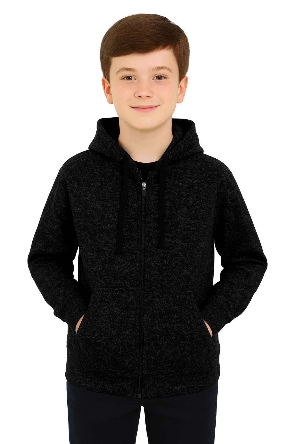 Bahob® Hoodies For Boys Kids Fleece Zip-Up Hoodie Sweatshirt Kids Hoodies Jacket Sweatshirt for Boys Long Sleeve Top Unisex Age 5-14 Years