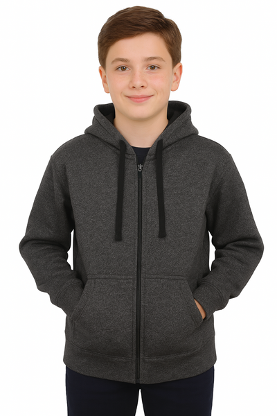 Bahob® Hoodies For Boys Kids Fleece Zip-Up Hoodie Sweatshirt Kids Hoodies Jacket Sweatshirt for Boys Long Sleeve Top Unisex Age 5-14 Years