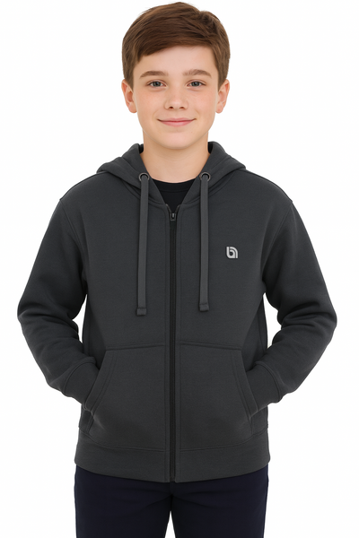 Bahob® Hoodies For Boys Kids Fleece Zip-Up Hoodie Sweatshirt Kids Hoodies Jacket Sweatshirt for Boys Long Sleeve Top Unisex Age 5-14 Years
