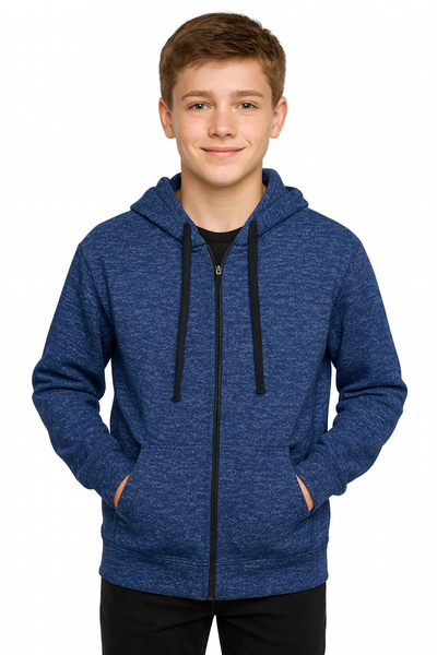 Bahob® Hoodies For Boys Kids Fleece Zip-Up Hoodie Sweatshirt Kids Hoodies Jacket Sweatshirt for Boys Long Sleeve Top Unisex Age 5-14 Years