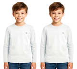 Bahob® 2 Pack Boys Long Sleeve T-Shirt Top Children's Round Neck Long-Sleeve T-Shirt Soft Cotton 3-14 Years kids t shirt