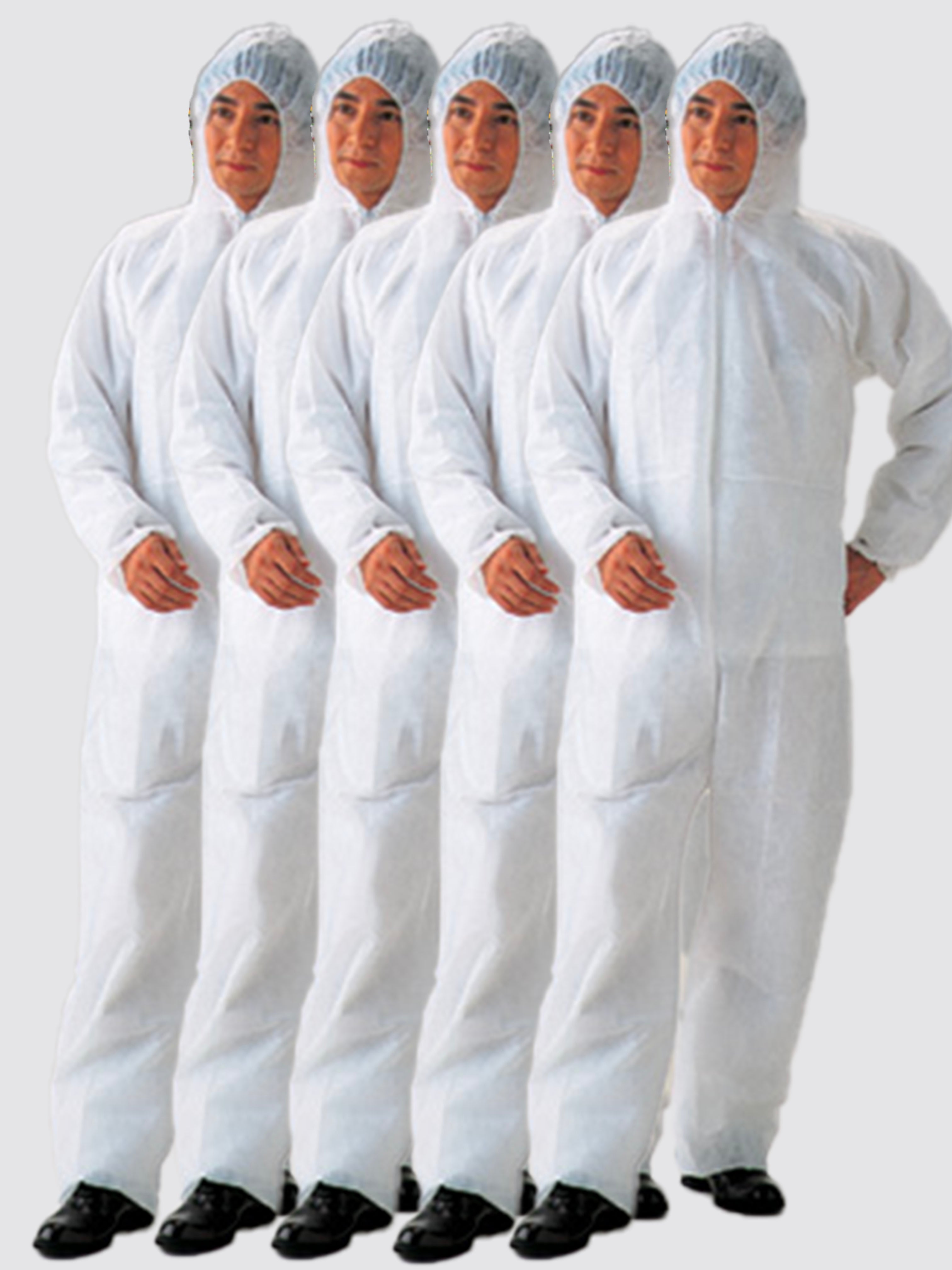 5 Pack Protective Disposable Overall Paper Boiler Suit