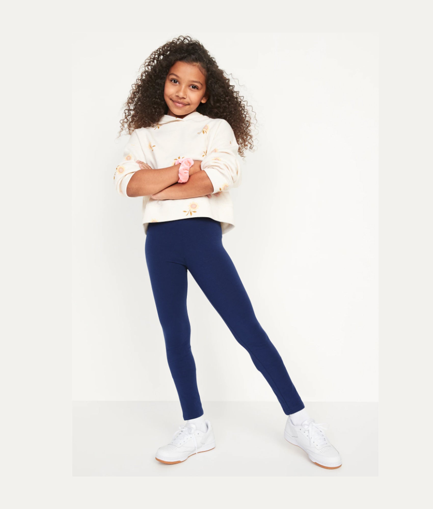 Girl’s Leggings Plain Pants for Kids Full Length Skin Tight