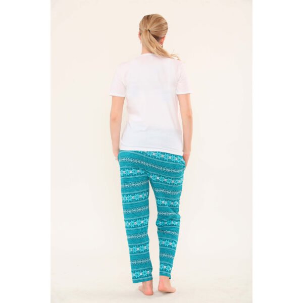 Women's Pyjamas Set Short Sleeve Cotton Printing Pjs Loungewear Soft Nightwear Sleepwear Set with Pockets Ladies Pjs Set S-XXL - Image 3