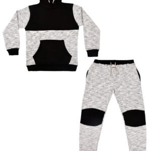 Bahob® Boys Tracksuit Activewear 2 Piece Fleece Pull Over Hoodie and Joggers Camouflage Contrast Tracksuit Set 5-14 Years