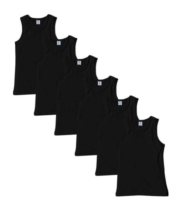 Bahob® 6 Pack Boy's Underwear Vests Soft Cotton Tank Tops Kids Sleeveless Vests Undershirts 100% Cotton - Image 7