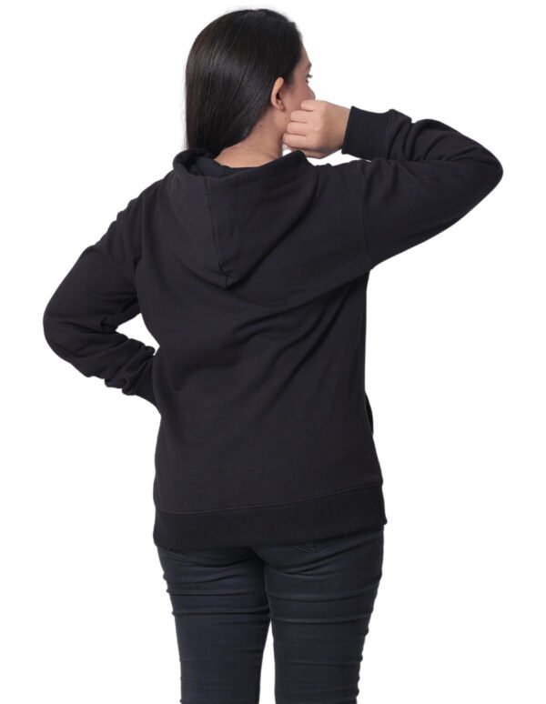 Bahob® Womens Ladies Plain Zip Up Hoodie Long Sleeve Sweatshirt Full Zip Top Soft Jumper Jacket Hoodies Top S-3XL - Image 3