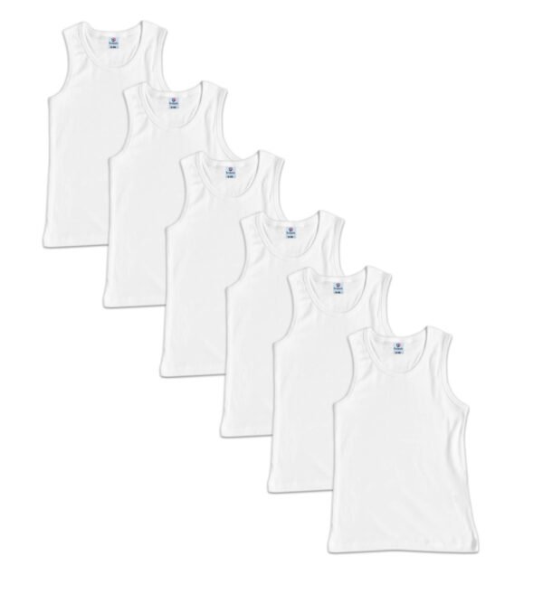 Bahob® 6 Pack Boy's Underwear Vests Soft Cotton Tank Tops Kids Sleeveless Vests Undershirts 100% Cotton - Image 10