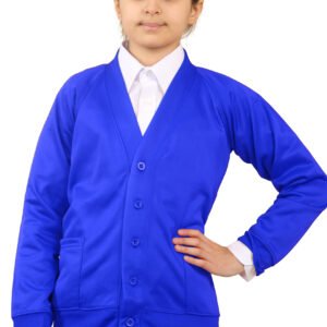 Bahob® 2 Pack Girls School Cardigan Fleece Sweatshirt Uniform School wear Shirts Crew Long Sleeve Top Pullover Jumper Round/V- Neck Age 5-14