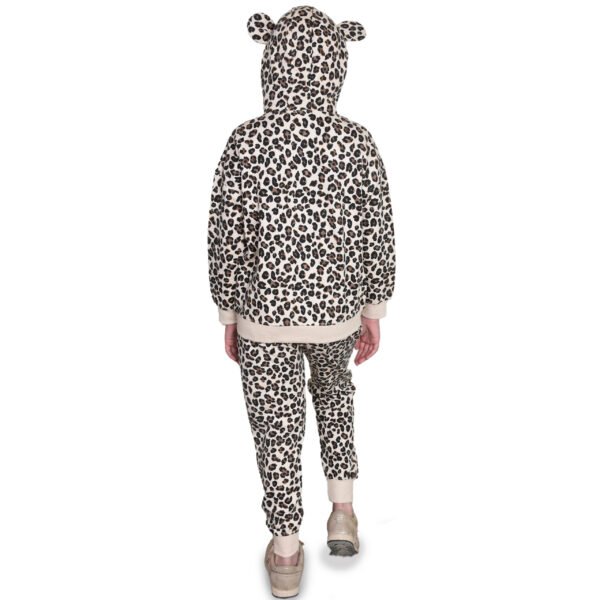 Bahob® 1 Pack Girls Tracksuits Set Cheetah Print Hoodie and Tracksuit Jogging Bottoms Kids Track Suits Activewear Sets for Girls 5-14 Years - Image 5