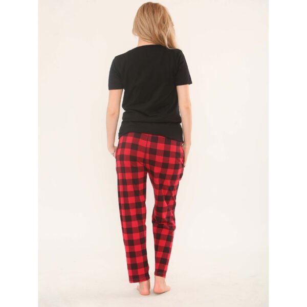 Women's Pyjamas Set Short Sleeve Cotton Printing Pjs Loungewear Soft Nightwear Sleepwear Set with Pockets Ladies Pjs Set S-XXL - Image 6
