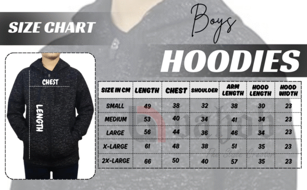 Bahob® Hoodies For Boys Kids Fleece Zip-Up Hoodie Sweatshirt Kids Hoodies Jacket Sweatshirt for Boys Long Sleeve Top Unisex Age 5-14 Years - Image 12