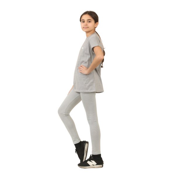 Girls T-Shirt and Leggings Set Cotton Summer Outfit for Kids 2 Piece Casual Loungewear Set – Soft & Comfy Top and Bottoms 5-14 Years - Image 3