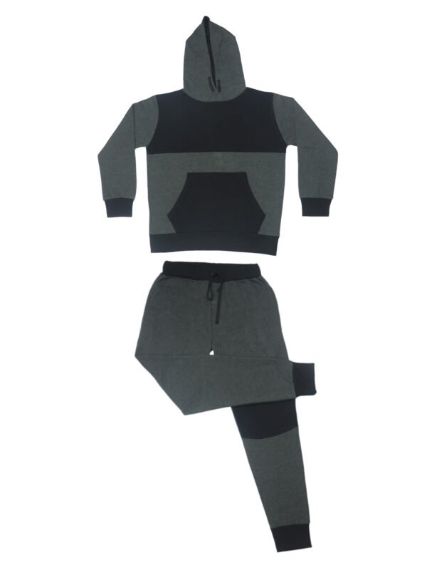 Bahob® Boys Tracksuit Activewear 2 Piece Fleece Pull Over Hoodie and Joggers Camouflage Contrast Tracksuit Set 5-14 Years - Image 2