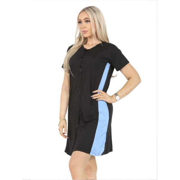 Bahob® Ladies Nightdress Cotton Short Sleeve Night Shirt Nightdress Women's Nightie Nightwear Loungewear S-XXL - Image 4