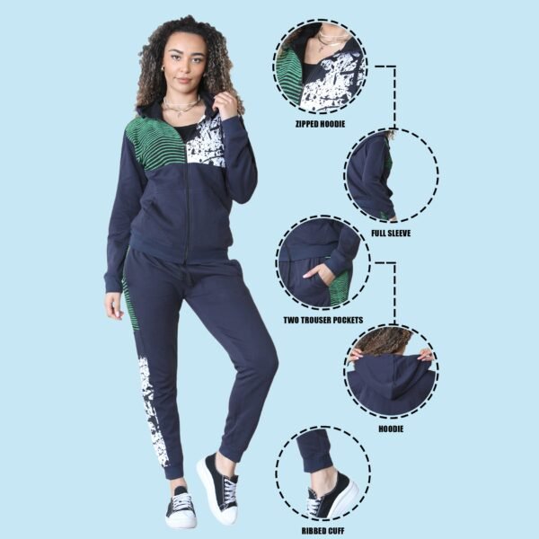 Bahob Women Pieces Terry Tracksuit Vest Hoodie and Jogger Track Suits Activewear Gym Wear Set S-XXL - Image 8