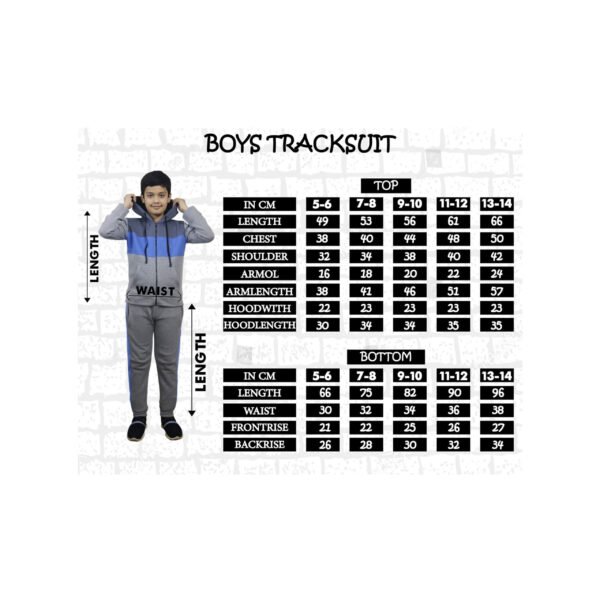 Bahob® 1 & 3 Pack Boys Tracksuit 2pcs Fleece Unisex Activewear Tracksuit Set Hoodie and Joggers Set Zip Up Hoodie & Bottom Jogging Suit 5-14 Years - Image 9