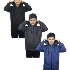 Bahob® Hoodies For Boys Kids Fleece Zip-Up Hoodie Sweatshirt Kids Hoodies Jacket Sweatshirt for Boys Long Sleeve Top Unisex Age 5-14 Years