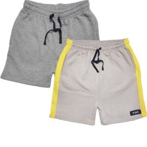 Bahob® 2 Pack Boys Shorts Kids Fleece Short Summer Shorts Elasticated Waistband Jogger Shorts 3-14 Years